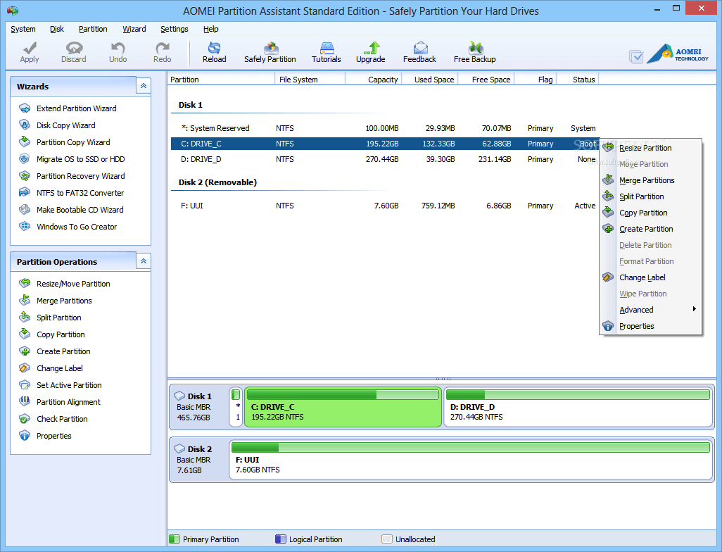 AOMEI Partition Assistant Pro 9.5 Crack + License Key Download 2022